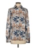 Böhme 100% Polyester Print Blue Long Sleeve Blouse Size S - photo 1