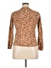 Ann Taylor 100% Cotton Animal Print Brown Pullover Sweater Size XL - photo 2