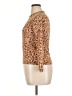 Ann Taylor 100% Cotton Animal Print Brown Pullover Sweater Size XL - photo 5