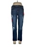Black Daisy Hearts Blue Jeans Size 31 waist - photo 1