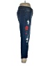 Black Daisy Hearts Blue Jeans Size 31 waist - photo 4