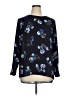 Thakoon 100% Polyester Floral Black Long Sleeve Blouse Size XL - photo 1