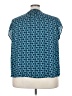 Fun2Fun 100% Polyester Teal Short Sleeve Blouse Size 3X - photo 2