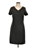 AB Studio Chevron-herringbone Gray Casual Dress Size 12 - photo 1