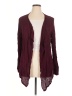 August Silk Burgundy Cardigan Size XL - photo 1