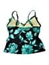 Trimshaper Floral Teal Swimsuit Top Size 10 - photo 2