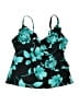 Trimshaper Floral Teal Swimsuit Top Size 10 - photo 1