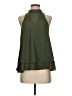 Crosby 100% Polyester Green Sleeveless Blouse Size S - photo 1