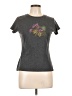 Assorted Brands Floral Gray Short Sleeve T-Shirt Size L - photo 1