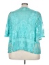 Kindred 100% Polyester Teal 3/4 Sleeve Blouse Size 3X - photo 2
