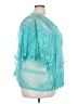 Kindred 100% Polyester Teal 3/4 Sleeve Blouse Size 3X - photo 4