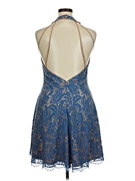 strapless open back dress JESSICA GUIPURE LACE AND SILK GOWN IN GREEN | CULT MIA