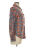 Assorted Brands 100% Polyester Plaid Orange Long Sleeve Blouse Size L - photo 4