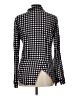 Splendid 100% Rayon Houndstooth Black Long Sleeve Button-Down Shirt Size L - photo 2