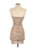 Meshki Animal Print Tan Cocktail Dress Size XS - photo 2