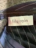 Lily Rain 100% Polyester Stripes Black Jumpsuit Size L - photo 4