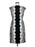 Wisp Graphic Silver Cocktail Dress Size 8 - photo 2