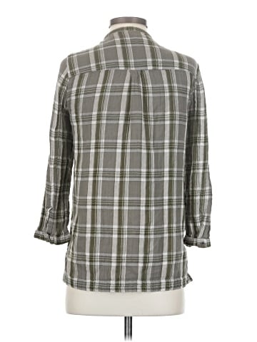 CALVIN KLEIN JEANS 3/4 Sleeve Button-Down Shirt (view 2)