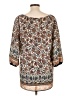 Alya 100% Polyester Brown 3/4 Sleeve Blouse Size L - photo 2