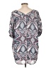 Alya 100% Polyester Blue 3/4 Sleeve Blouse Size L - photo 2