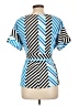 Worthington Blue Short Sleeve Blouse Size L (petite) - photo 2