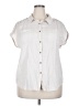 Papermoon White Sleeveless Button-Down Shirt Size 2X - photo 1