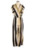 Umgee 100% Polyester Stripes Gold Jumpsuit Size S - photo 1