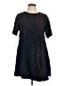 Wrap 100% Viscose Black Casual Dress Size 10 - photo 1