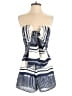 Lulus 100% Polyester Stripes Blue Romper Size S - photo 1