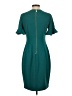 Calvin Klein Solid Teal Cocktail Dress Size 4 - photo 2