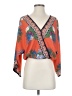 Flying Tomato Orange 3/4 Sleeve Blouse Size S - photo 1