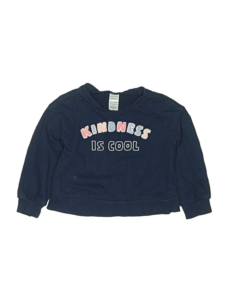 Pre-owned Carter's Kids' Sweatshirt In Blue