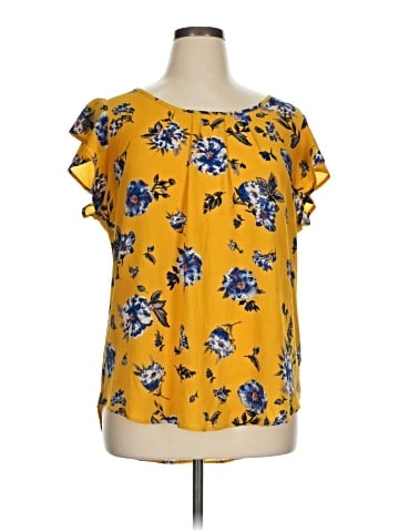 Blu Pepper Short Sleeve Blouse (view 1)