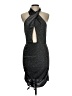Unbranded 100% Polyester Tweed Gray Cocktail Dress Size L - photo 1