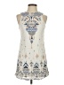 Ecote 100% Rayon Print Ivory Casual Dress Size XS - photo 1