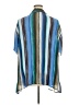 Maggie Barnes 100% Polyester Stripes Blue Short Sleeve Blouse Size 3X - photo 2