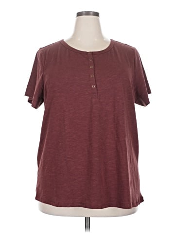Ambrielle Short Sleeve Henley (view 1)