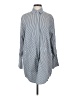 Jonathan Simkhai 100% Cotton Stripes Gray White Long Sleeve Button-Down Shirt Size 4 - photo 1
