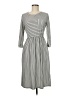 Merokeety Stripes Gray Casual Dress Size M - photo 1