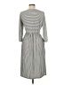 Merokeety Stripes Gray Casual Dress Size M - photo 2