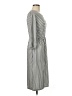 Merokeety Stripes Gray Casual Dress Size M - photo 4