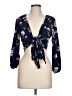 Papaya Blue 3/4 Sleeve Blouse Size L - photo 1