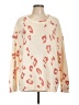 Time After Time Animal Print Ivory Pullover Sweater Size L - photo 1