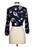 Papaya Blue 3/4 Sleeve Blouse Size L - photo 2