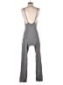 Something Navy 100% Cotton Solid Gray Jumpsuit Size XS - photo 2