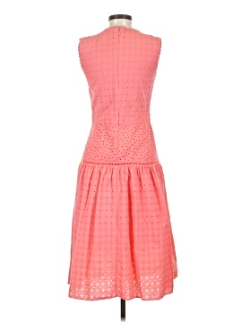 open lace back dress Draper James Pink Floral Print Dress