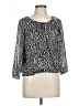 Cathy Daniels 100% Polyester Silver 3/4 Sleeve Blouse Size L - photo 1