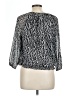 Cathy Daniels 100% Polyester Silver 3/4 Sleeve Blouse Size L - photo 2