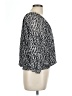 Cathy Daniels 100% Polyester Silver 3/4 Sleeve Blouse Size L - photo 4