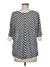 Chico's Black 3/4 Sleeve Top Size Med (1) - photo 2
